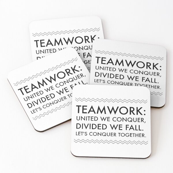 Item preview, Team Motivation - Get Fired Up & Triumph Together: United We Conquer, Divided We Fall Design designed and sold by Soaring Eagle.