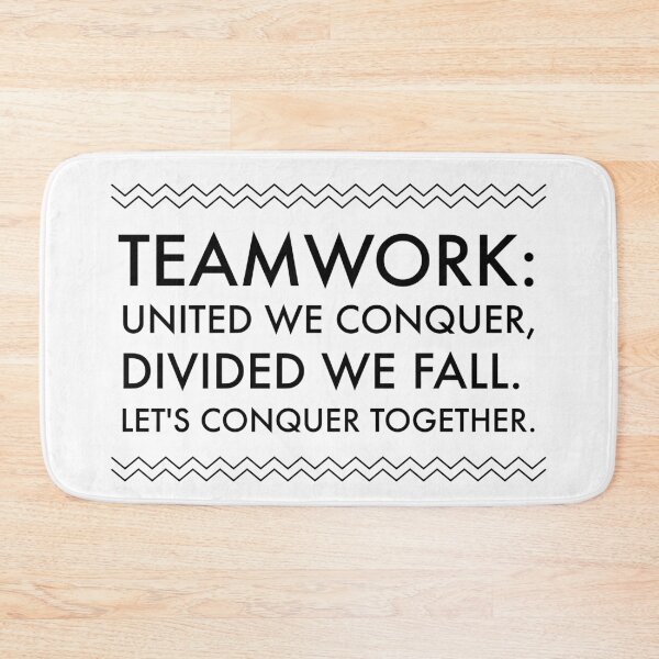 Item preview, Team Motivation - Get Fired Up & Triumph Together: United We Conquer, Divided We Fall Design designed and sold by Soaring Eagle.