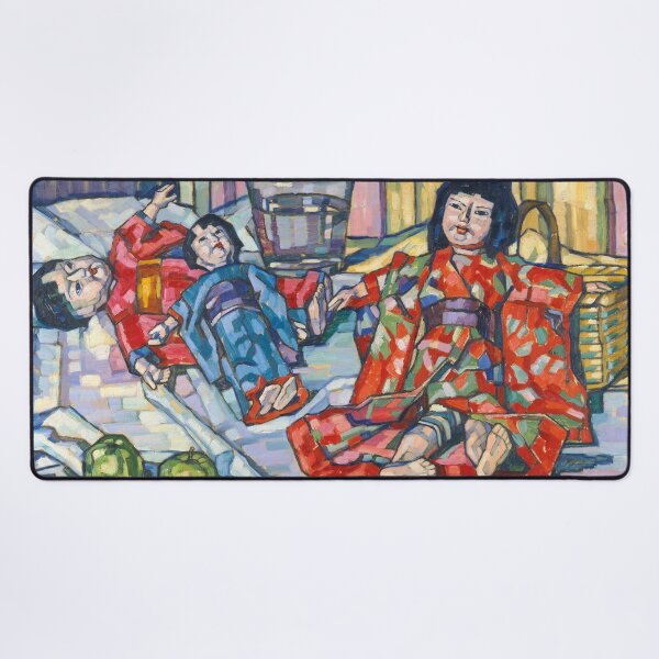 Item preview, Eugenie Bandell, Japanese Dolls with Apples, 1915 designed and sold by Mauswohn.