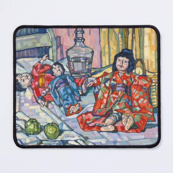 Item preview, Eugenie Bandell, Japanese Dolls with Apples, 1915 designed and sold by Mauswohn.