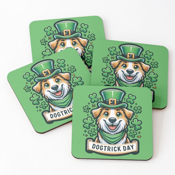 Item preview, Dogtrick day, St. Patrick's day designed and sold by FattyBeaver.