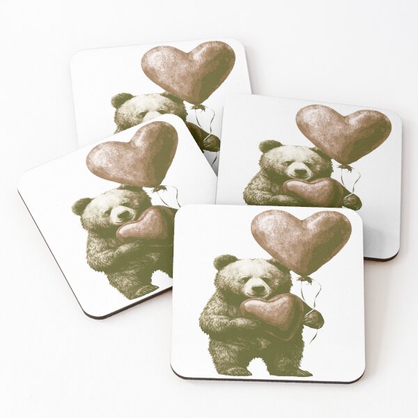 Item preview, Bear with the Heart Balloons designed and sold by kinpirks.