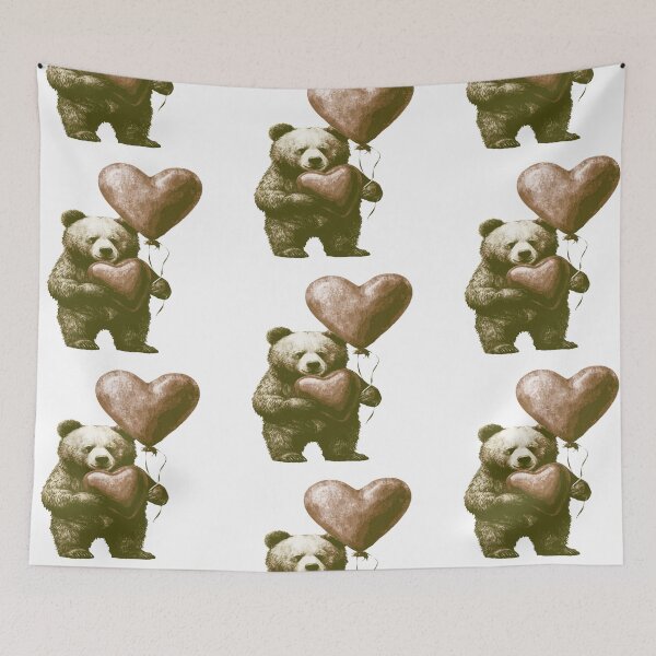 Item preview, Bear with the Heart Balloons designed and sold by kinpirks.