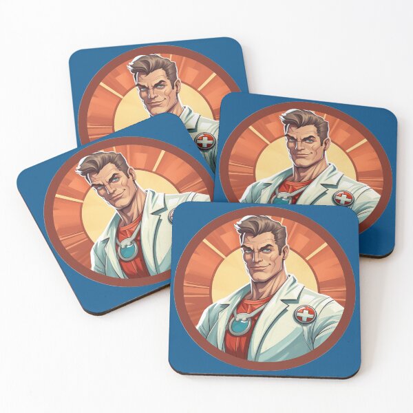 Item preview, Cartoon Superhero Doctor designed and sold by BandA-Merch.