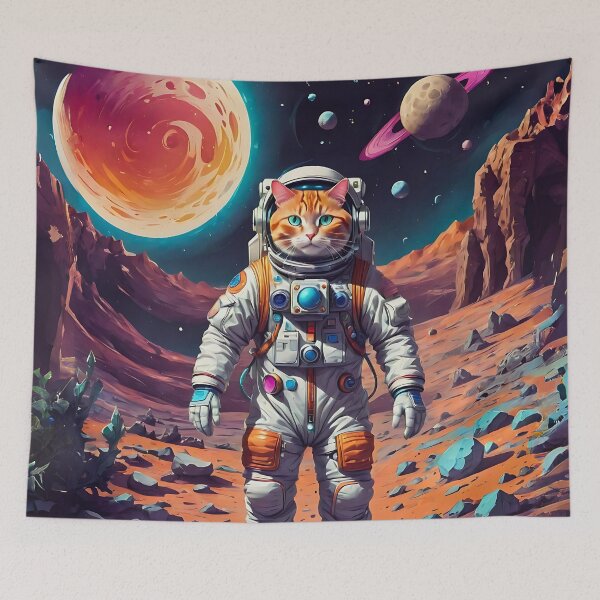 Item preview, Cat Astronaut in the space designed and sold by Marcicev-Bojan.