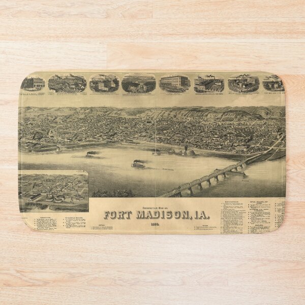 Item preview, Fort Madison, Iowa (1889) designed and sold by allhistory.