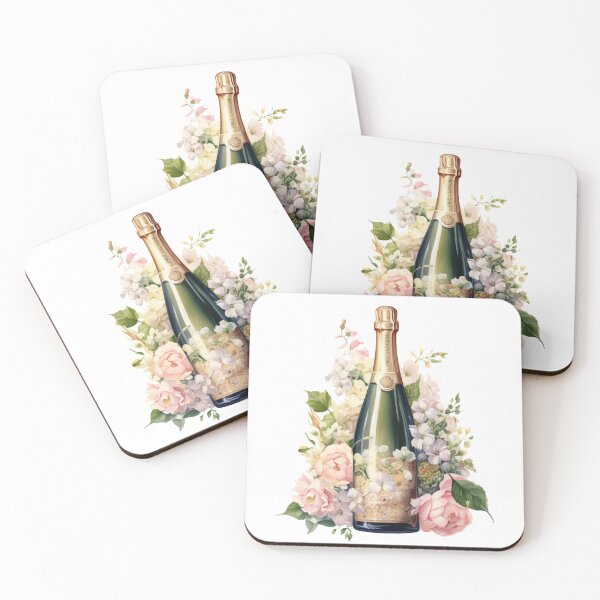 Item preview, Wine with aesthetic pink flowers designed and sold by ArtemisDesignss.