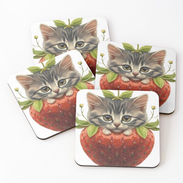 Item preview, Cute Strawberry Cat designed and sold by PulseGraph.