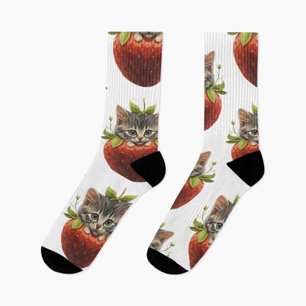 Item preview, Cute Strawberry Cat designed and sold by PulseGraph.