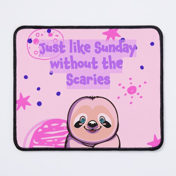 Item preview, Sunday Scaries - Not so Scary - Illustration designed and sold by JacquelineKappl.