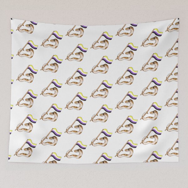 Item preview, Ball Python Pride! [Piebald Morph, Non-Binary] designed and sold by Quirkball.