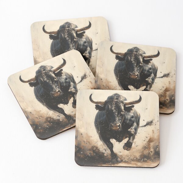 Item preview, Charging Bull Art designed and sold by Obsidian Ink by Wilshire.