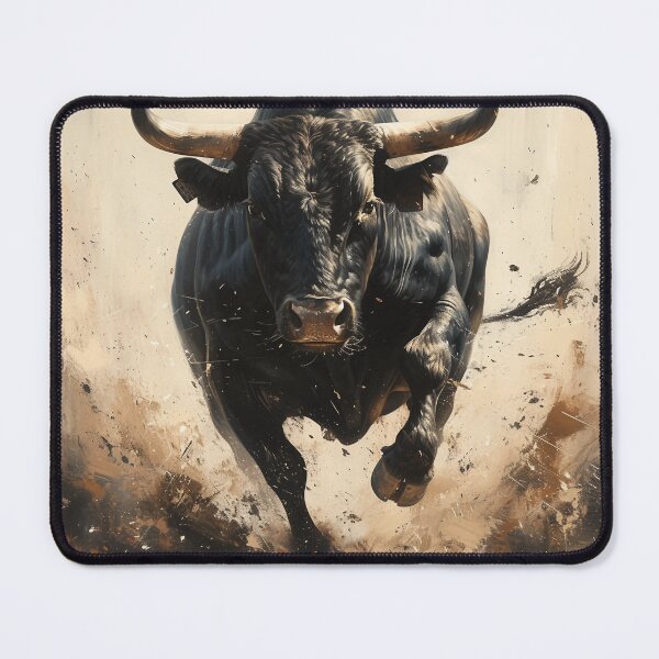 Item preview, Charging Bull Art designed and sold by Obsidian Ink by Wilshire.