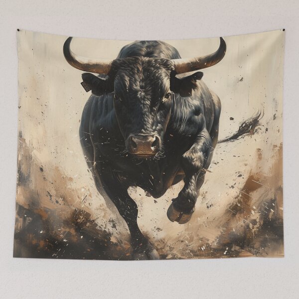 Item preview, Charging Bull Art designed and sold by Obsidian Ink by Wilshire.