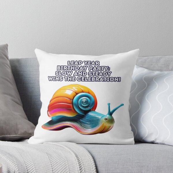 Item preview, Leap Year Delight: Rainbow Snail's Birthday Extravaganza designed and sold by RvinJo8.