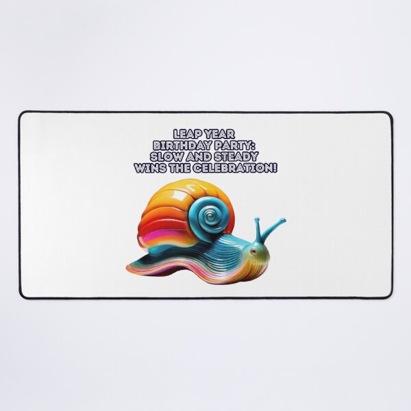 Item preview, Leap Year Delight: Rainbow Snail's Birthday Extravaganza designed and sold by RvinJo8.