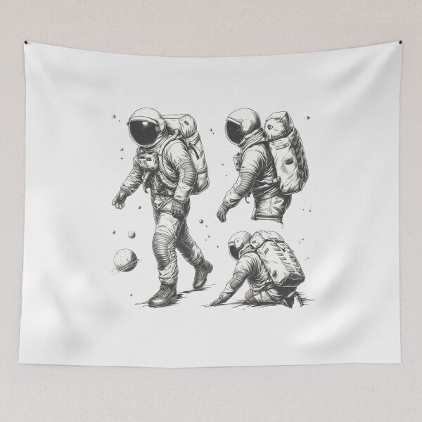 Item preview,  Cosmonauts in space designed and sold by Revived Design.