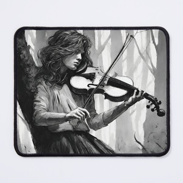 Item preview, Beautiful violinist in the forest designed and sold by LTI-Stickers.