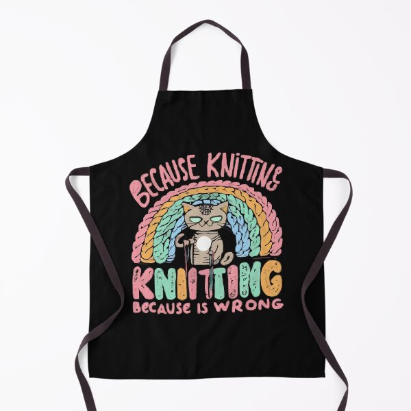 Item preview, Knitting Because Murder Is Wrong - Knitter Crocheting T-Shirt designed and sold by MizoX7.