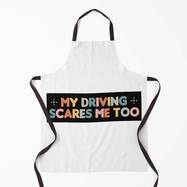 Item preview, My Driving Scares Me Too Cute Funny Bumper designed and sold by BUMPER-STICKERS.