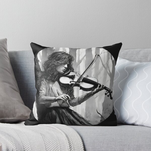 Item preview, Beautiful violinist in the forest - sticker designed and sold by LTI-Stickers.