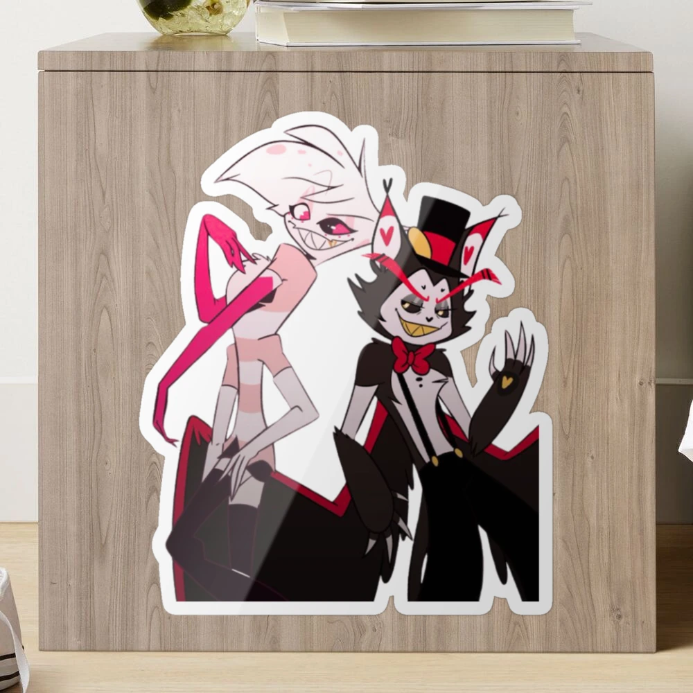 Angel Dust x Husk Hazbin Hotel Tshirt Sticker