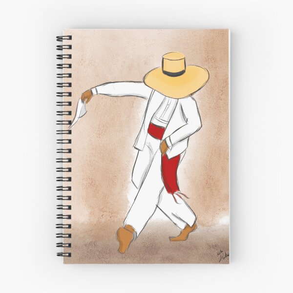 Item preview, Marinera Male Dancer Illustration Peruvian Latin American Drawing Sketch designed and sold by Adela Hurtado.