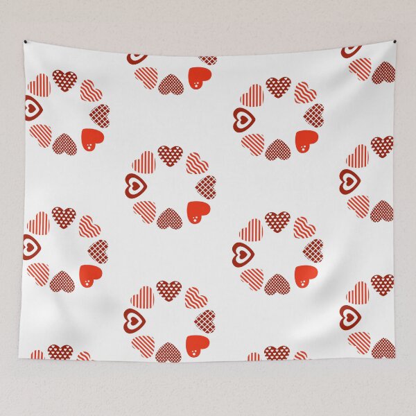 Item preview, Red heart circle designed and sold by zsofiet.