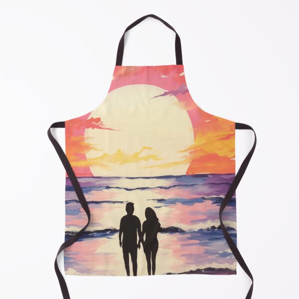 Item preview, Romantic Sunset Beach Couple Silhouette Artistic designed and sold by ElLocoMus.