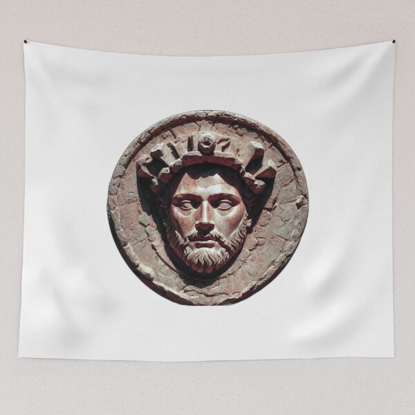 Item preview, Majestic Authority: Roman Mythological Face Art of Creon designed and sold by creative-cub.