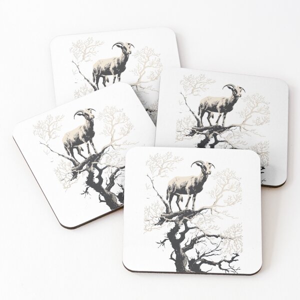 Item preview, Goat on tree designed and sold by GAETIGE.