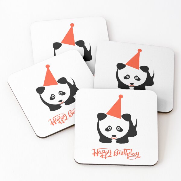 Item preview, Panda happy birthday designed and sold by wectorworld.
