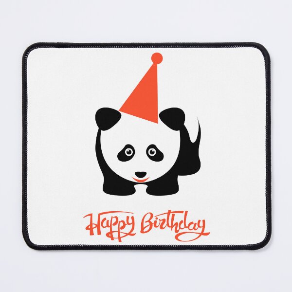 Item preview, Panda happy birthday designed and sold by wectorworld.