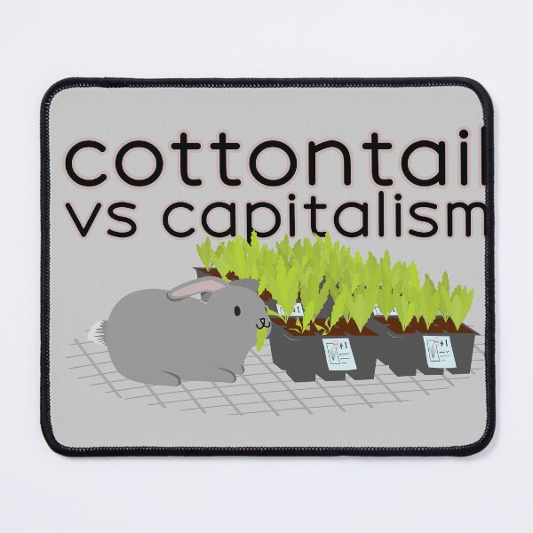Item preview, Cottontail vs capitalism bunny rabbit in garden center designed and sold by meldra.