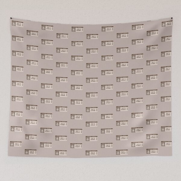 Item preview, Ticket to anywhere boarding pass freedom airlines brown beige designed and sold by wonderxwander.