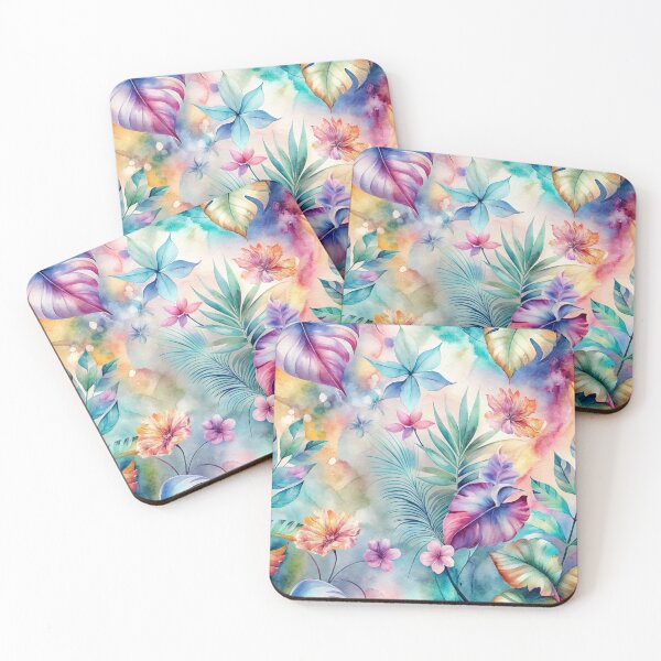 Item preview, Tropical Floral Plants Pattern designed and sold by AOCollections.