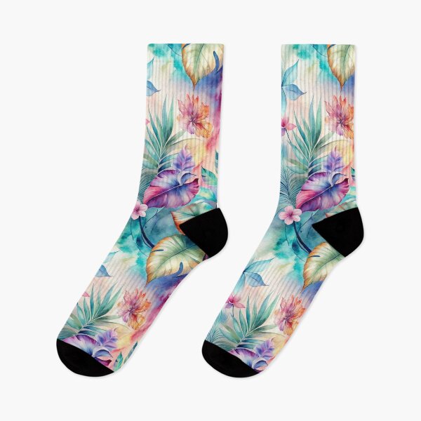 Item preview, Tropical Floral Plants Pattern designed and sold by AOCollections.