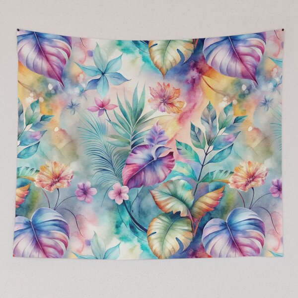 Item preview, Tropical Floral Plants Pattern designed and sold by AOCollections.