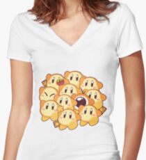Waddle Parade! Women's Fitted V-Neck T-Shirt