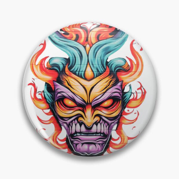 Item preview, Fierce Devil Face designed and sold by JustArtDesign9.