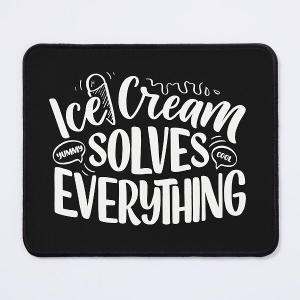 Item preview, ICE CREAM SOLVES EVERYTHING designed and sold by Funky  Fibers.