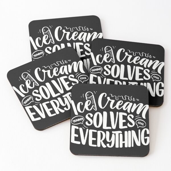 Item preview, ICE CREAM SOLVES EVERYTHING designed and sold by Funky  Fibers.