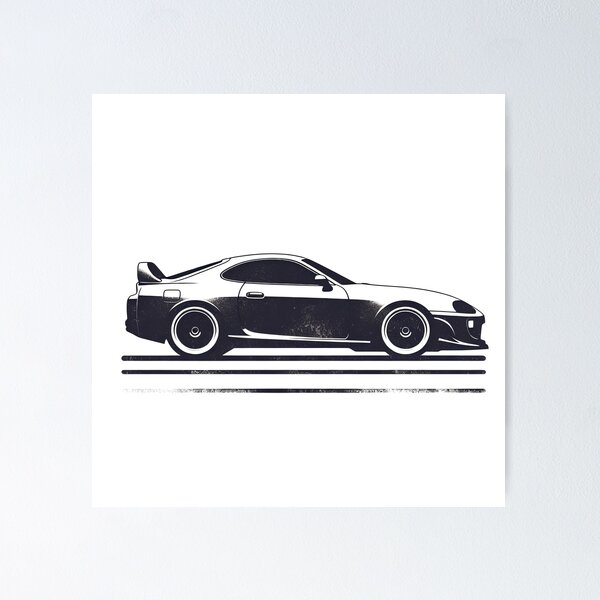 Item preview, Toyota Supra: Vintage Silhouette of a Legend designed and sold by siljeberg.
