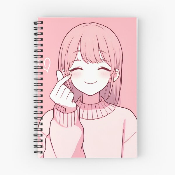 Item preview, Cute Girl with Korean Heart Gesture designed and sold by Day Dreamer.