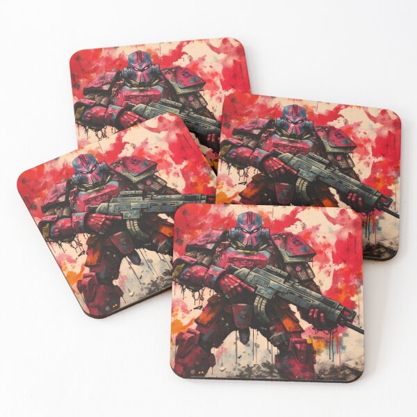 Item preview, Red Robot Warrior designed and sold by JustArtDesign9.