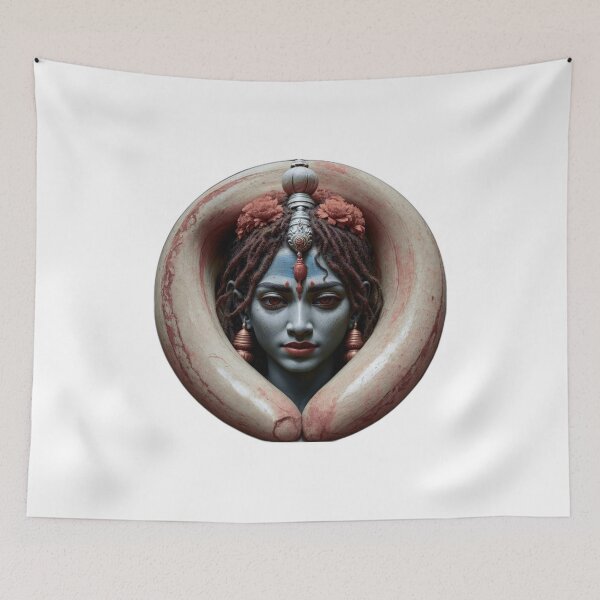 Item preview, Shiva's Tranquil Majesty: Hindu Mythological Face Art designed and sold by creative-cub.