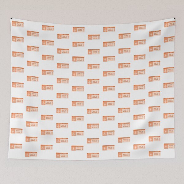 Item preview, Ticket to anywhere boarding pass freedom airlines orange designed and sold by wonderxwander.