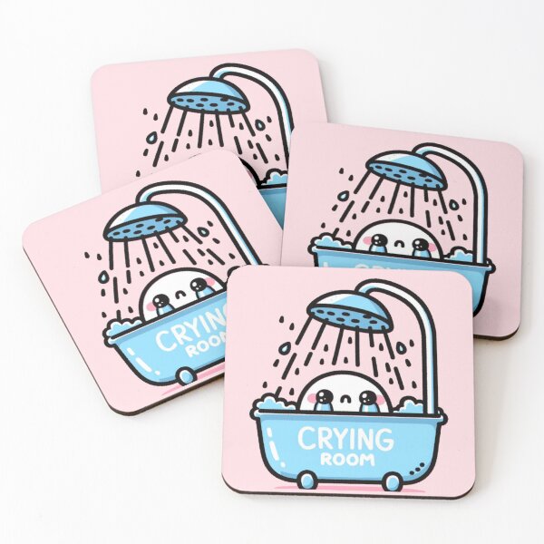 Item preview, Crying Room - Kawaii - Cry in the Shower designed and sold by AmberRoseWrites.
