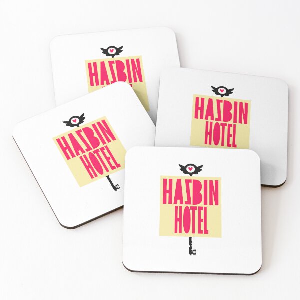 Artikelvorschau, Textdesign für das Hazbin-Hotel entworfen und verkauft von iSeek.