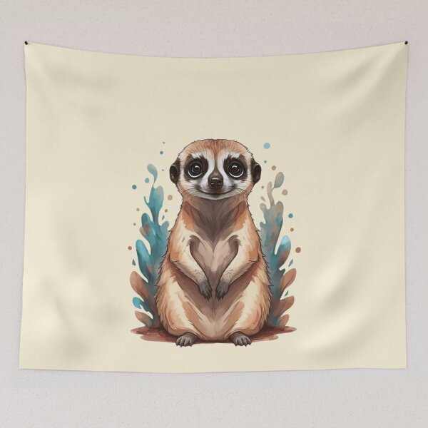 Item preview, meerkat designed and sold by MoxisWatercolor.